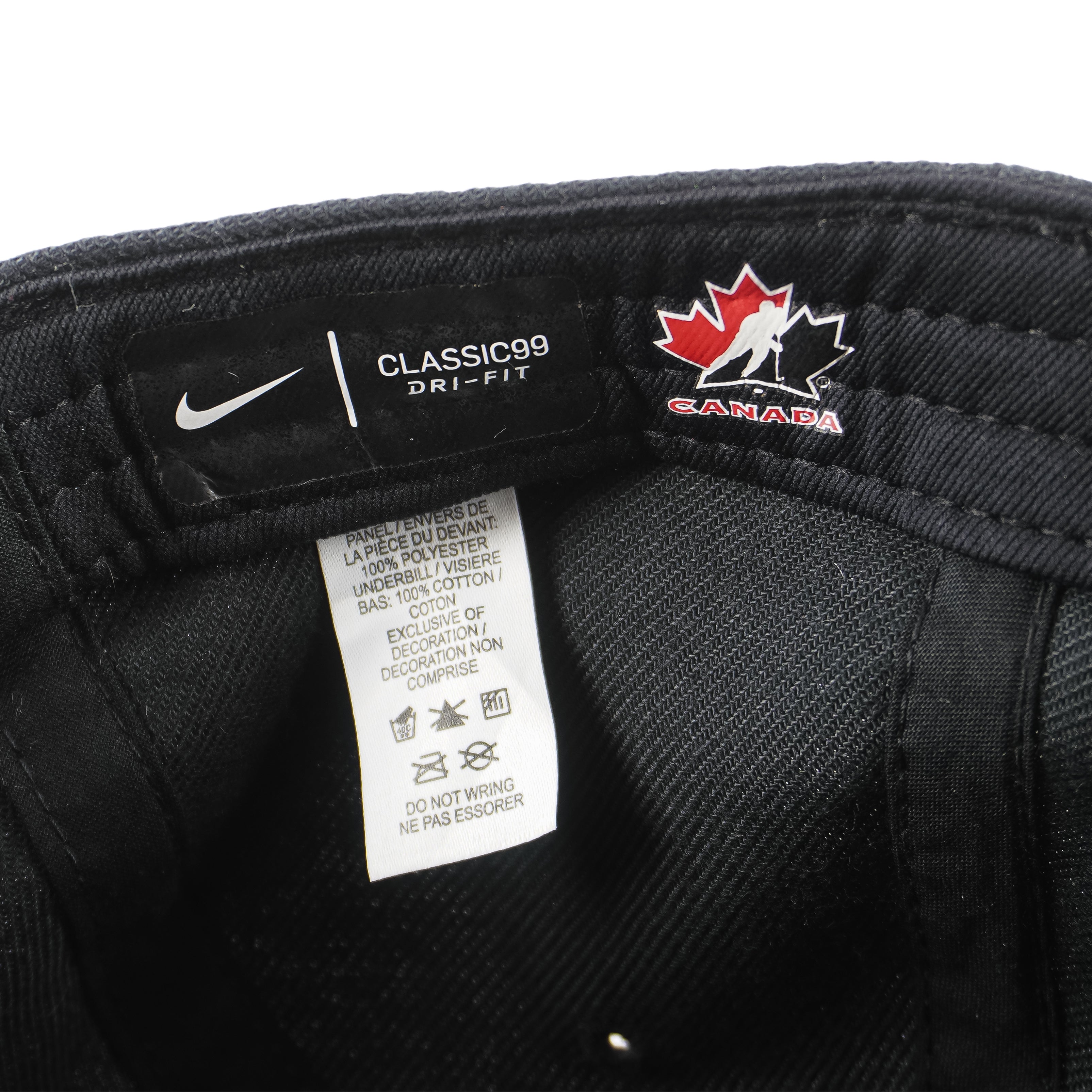 Nike - Team Canada Hockey Embroidered Hat 2000s Fitted Vintage Retro