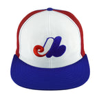 MLB - Montreal Expos Snapback Trucker Hat 1990s OSFA Vintage Retro Baseball