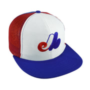 MLB - Montreal Expos Snapback Trucker Hat 1990s OSFA Vintage Retro Baseball