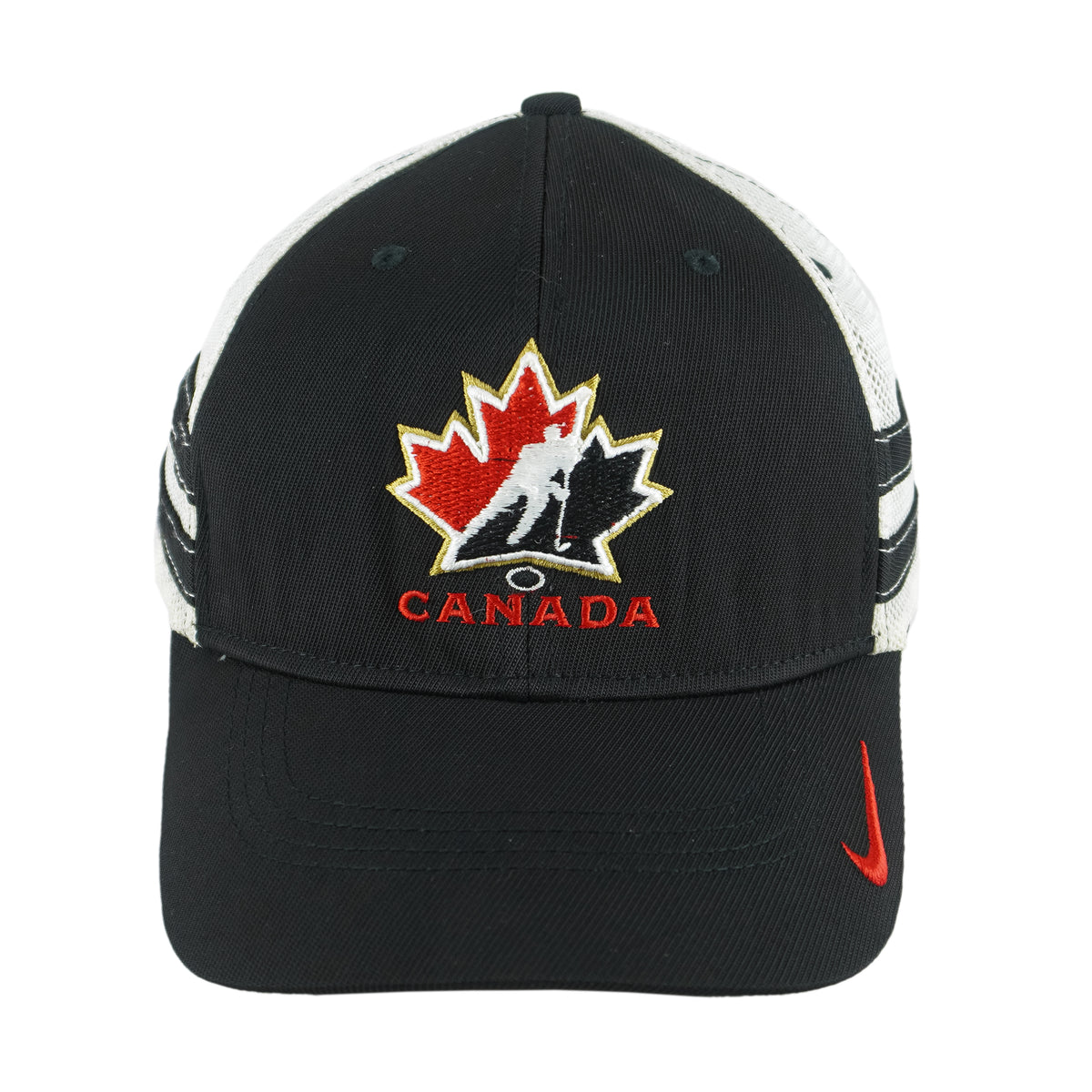 Nike - Team Canada Hockey Embroidered Hat 2000s Fitted Vintage Retro