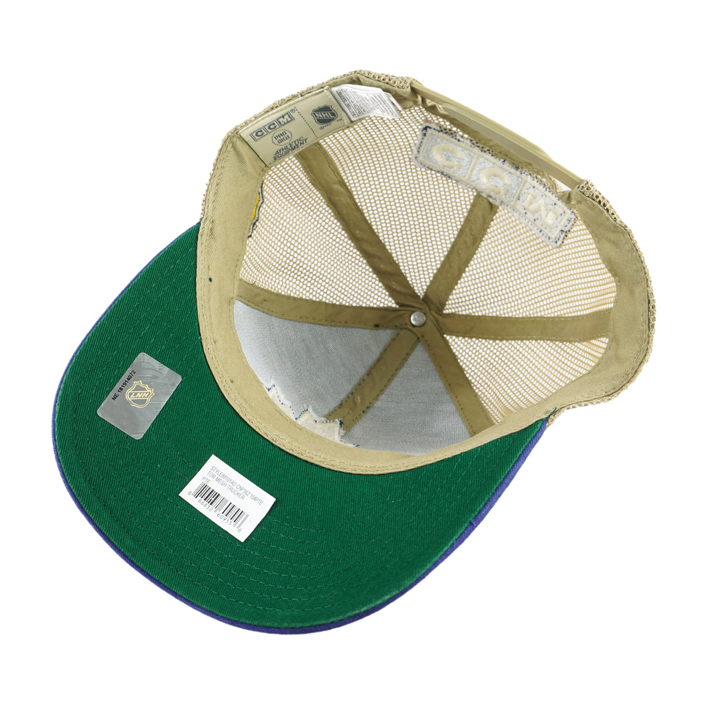 NHL (CCM) - Toronto Maple Leafs Embroidered Snapback Hat 1990s OSFA Vintage Retro Hockey