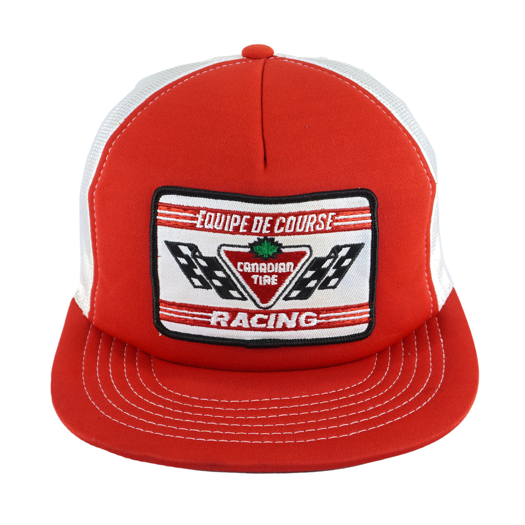 Vintage - Equipe De Course Canadian Tire Racing Mesh Snapback Hat 1990s OSFA Vintage Retro