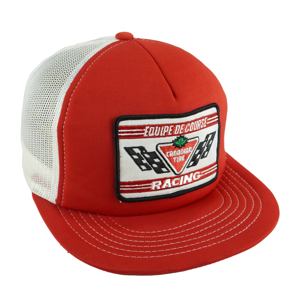 Vintage - Equipe De Course Canadian Tire Racing Mesh Snapback Hat 1990s OSFA Vintage Retro