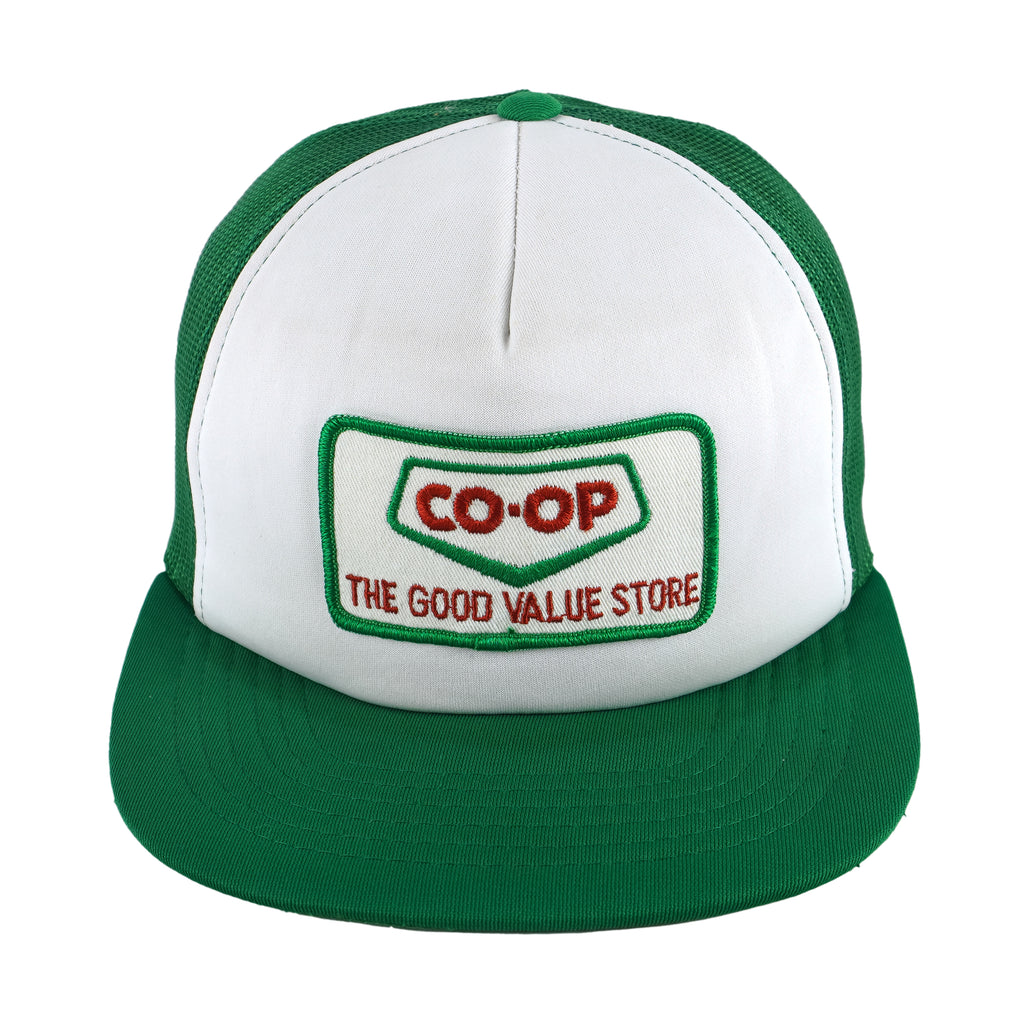 Vintage - Co-op The Good Value Store Deadstock Trucker Hat 1990s OSFA Vintage Retro