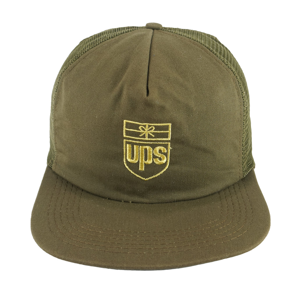 Vintage (AB) - UPS Embroidered Snapback Mesh Hat 1990s OSFA Vintage Retro