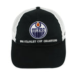 NHL - Edmonton Oilers Stanley Cup Champs Snapback Hat 1990 OSFA Vintage Retro Hockey