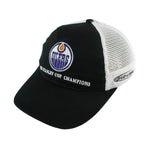 NHL - Edmonton Oilers Stanley Cup Champs Snapback Hat 1990 OSFA Vintage Retro Hockey