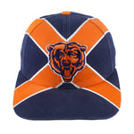 NFL (Annco) - Chicago Bears X Cross Color Embroidered Adjustable Hat 1990s OSFA
