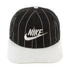 Nike - Embroidered Stripes Snapback Hat 1990s OSFA Vintage Retro