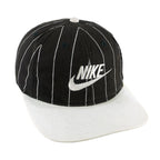 Nike - Embroidered Stripes Snapback Hat 1990s OSFA Vintage Retro