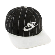 Nike - Embroidered Stripes Snapback Hat 1990s OSFA Vintage Retro
