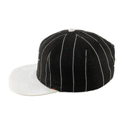 Nike - Embroidered Stripes Snapback Hat 1990s OSFA Vintage Retro