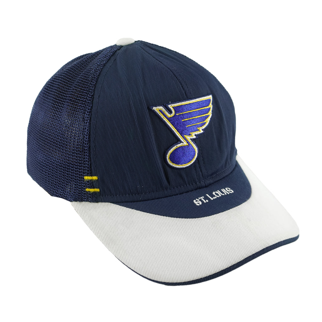 Reebok (NHL) - St. Louis Blues Snapback Hat 1990s OSFA Vintage Retro Hockey