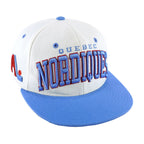 NHL (Zephyr) - Quebec Nordiques 3D Puff Snapback Hat 1990s OSFA Vintage Retro Hockey
