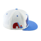 NHL (Zephyr) - Quebec Nordiques 3D Puff Snapback Hat 1990s OSFA Vintage Retro Hockey