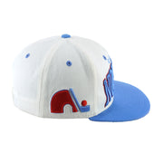 NHL (Zephyr) - Quebec Nordiques 3D Puff Snapback Hat 1990s OSFA Vintage Retro Hockey