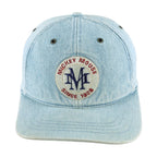 Disney (Goofy's Hat Co) - Mickey Mouse Denim Adjustable Hat 1990s OSFA Vintage Retro