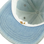 Disney (Goofy's Hat Co) - Mickey Mouse Denim Adjustable Hat 1990s OSFA Vintage Retro