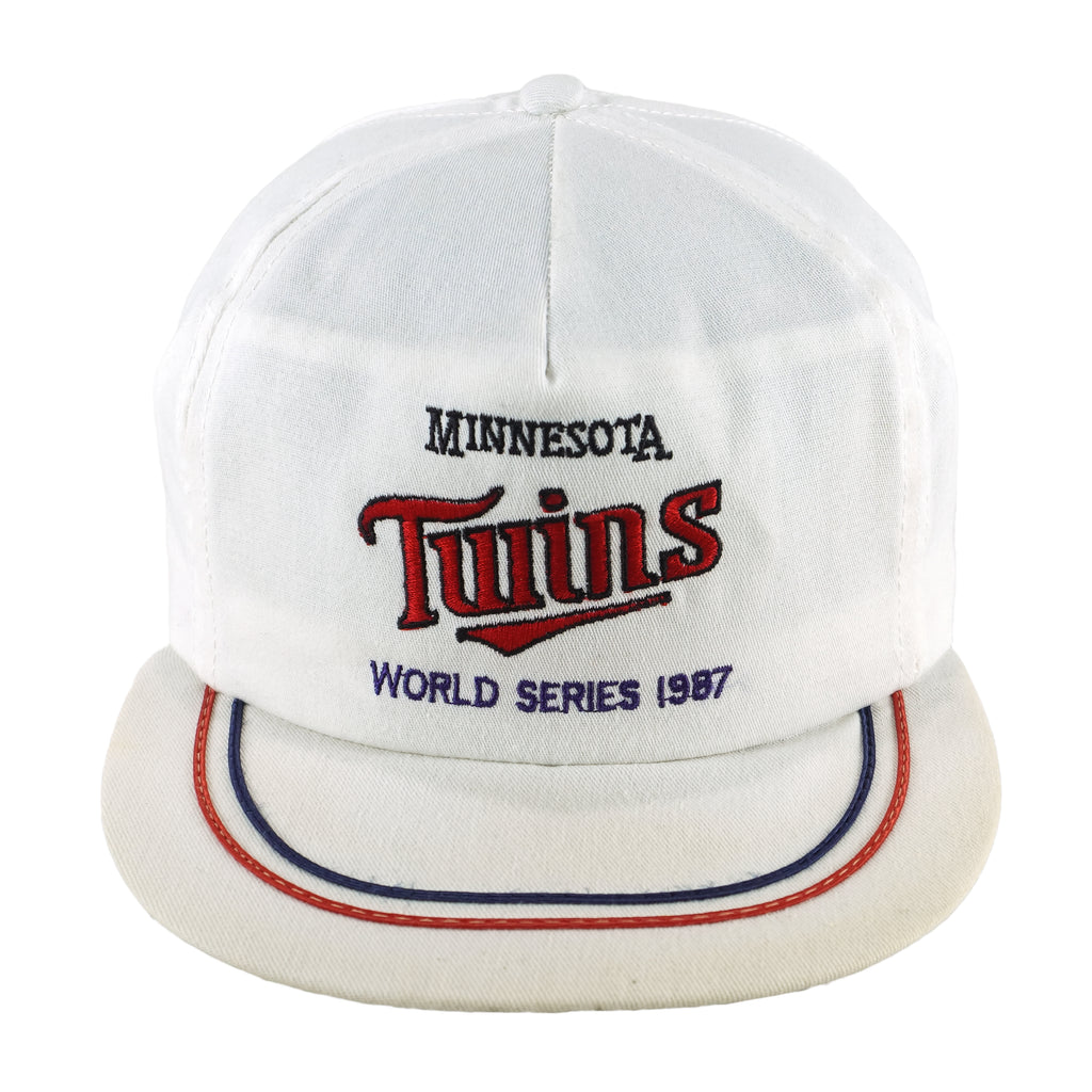 MLB (ANNCO) - Minnesota Twins World Series Snapback Hat 1987 OSFA Vintage Retro Baseball