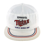 MLB (ANNCO) - Minnesota Twins World Series Snapback Hat 1987 OSFA Vintage Retro Baseball