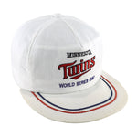 MLB (ANNCO) - Minnesota Twins World Series Snapback Hat 1987 OSFA Vintage Retro Baseball