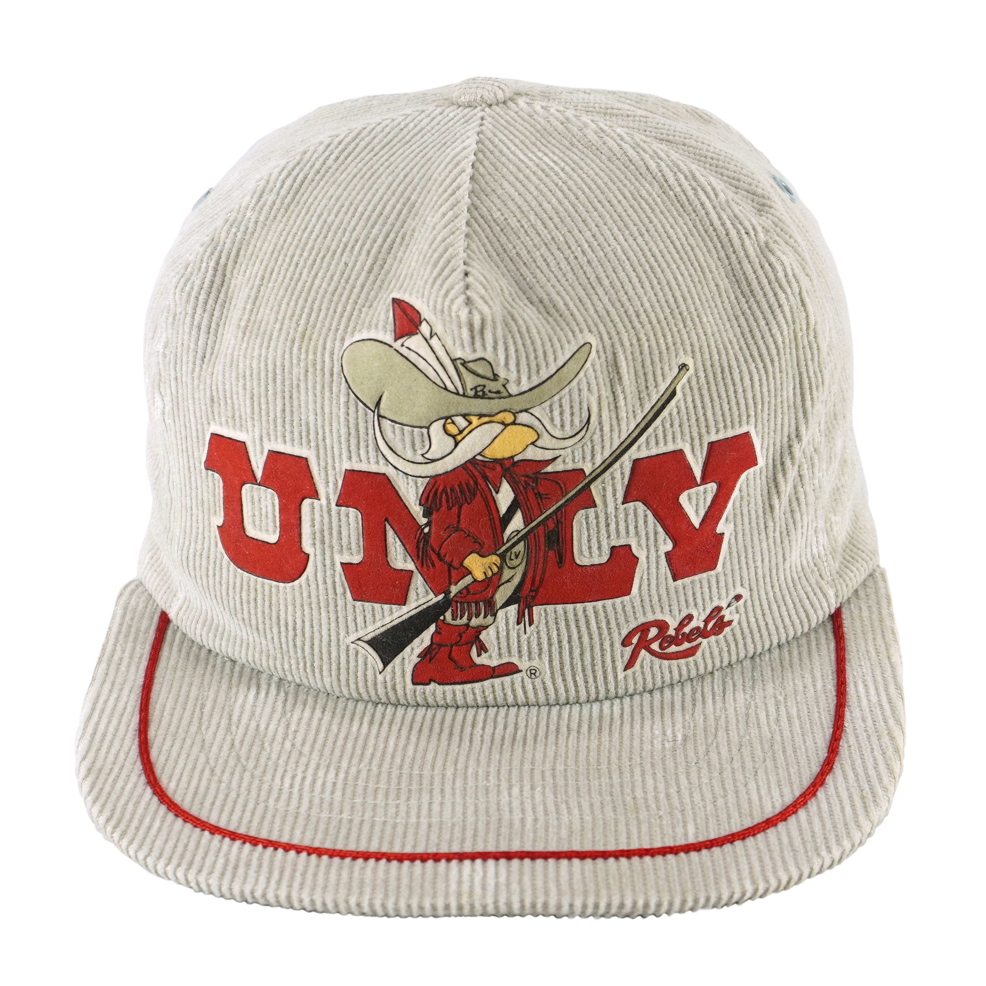 NCAA - UNLV Rebels Corduroy Snapback Hat 1990s OSFA Vintage Retro Football College