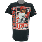 MLB (Nutmeg) - Cincinnati Reds Eric Davis No.44 MVP T-Shirt 1990s Large vintage retro baseball