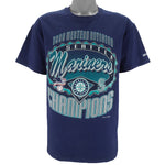 MLB (Logo 7) - Seattle Mariners Single Stitch T-Shirt 1995 Large