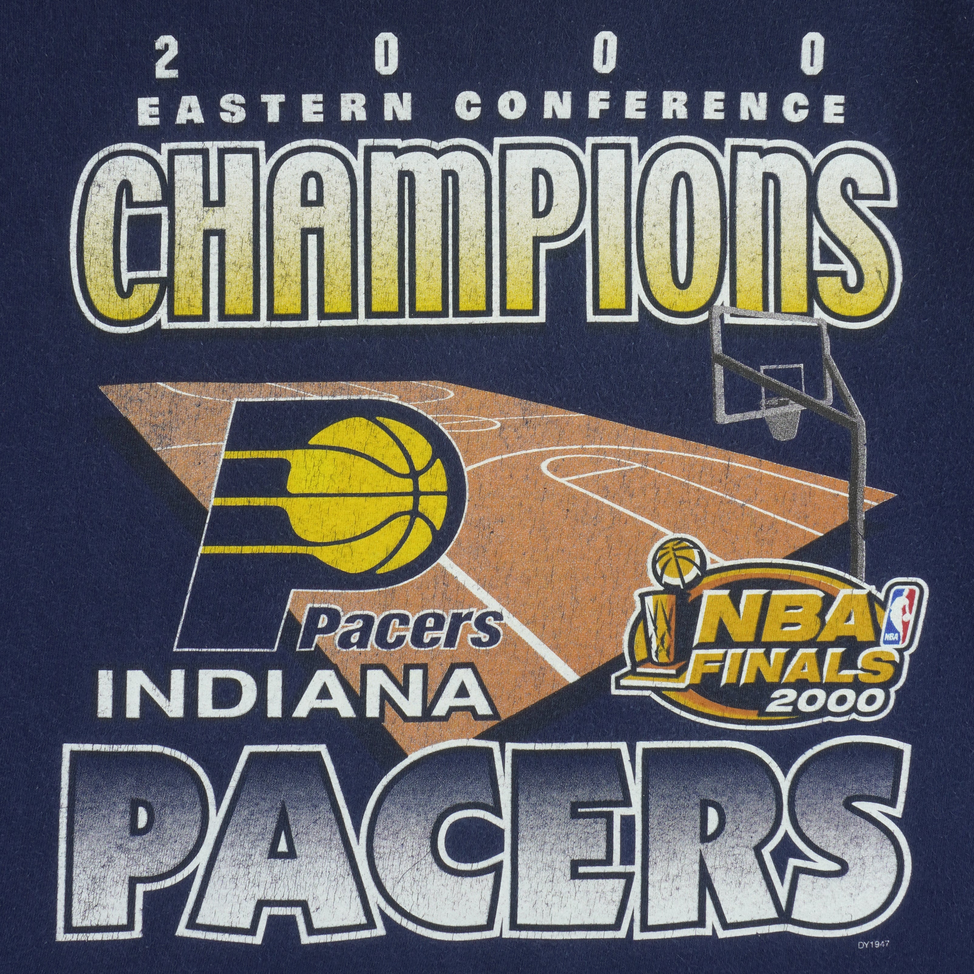 NBA (True Fan) - Indiana Pacers Finals Champions T-Shirt 2000 Large