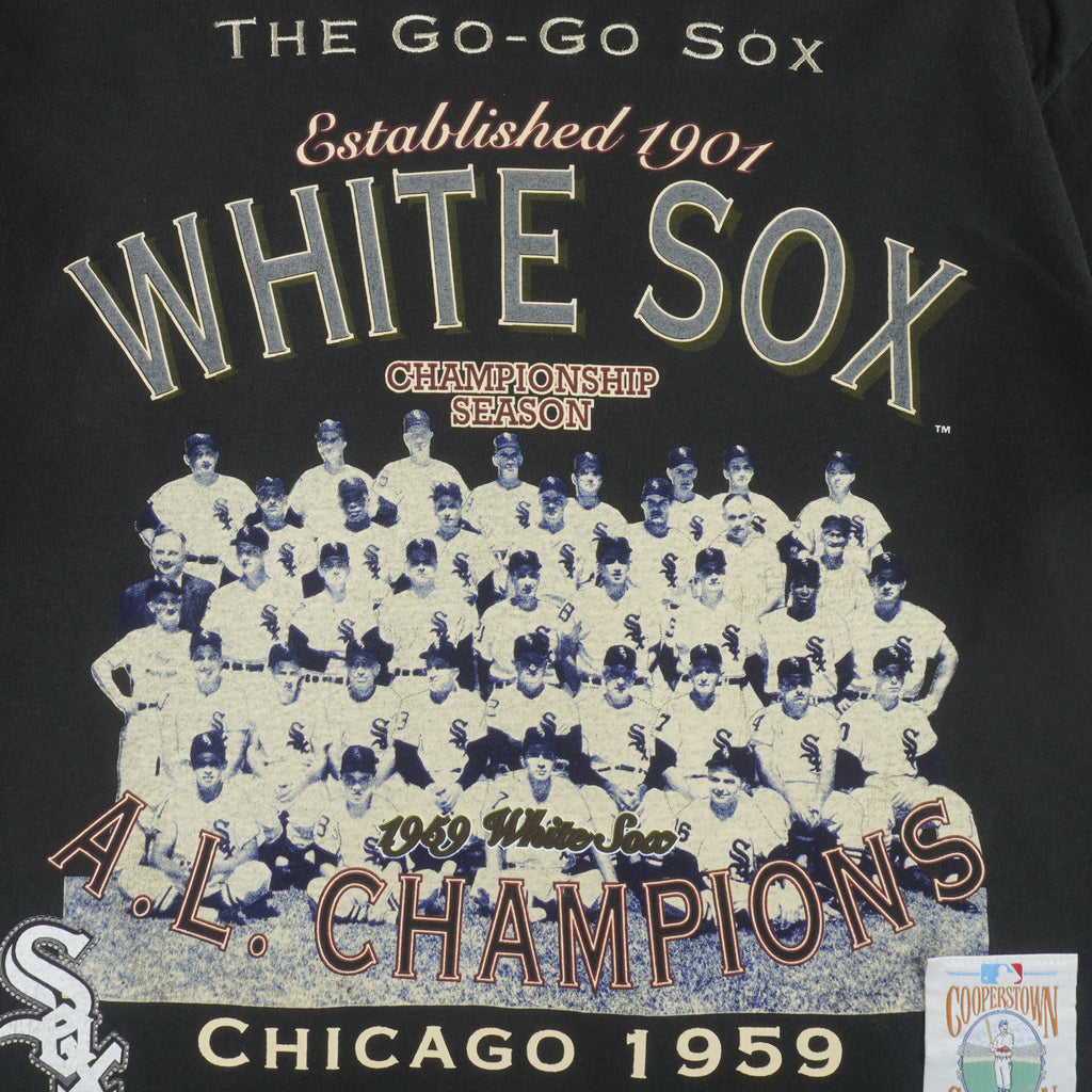 MLB (Long Gone) - Chicago White Sox The Go-Go Sox T-Shirt 1994 Large Vintage Retro Baseball