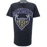 NFL (Delta) - Baltimore Ravens Spell-Out T-Shirt 1996 Large vintage Retro football