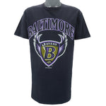 NFL (Delta) - Baltimore Ravens Spell-Out T-Shirt 1996 Large