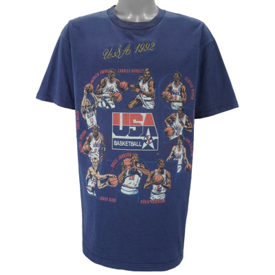 Vintage (Nutmeg) - USA Basketball Dream Team Players T-Shirt 1992 X-Large