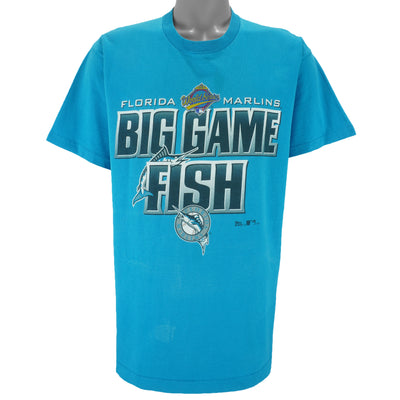 MLB (Pro Player) - Florida Marlins Big Game Fish T-Shirt 1997 Large