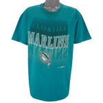 MLB (Team Rated) - Florida Marlins Single Stitch T-Shirt 1993 X-Large