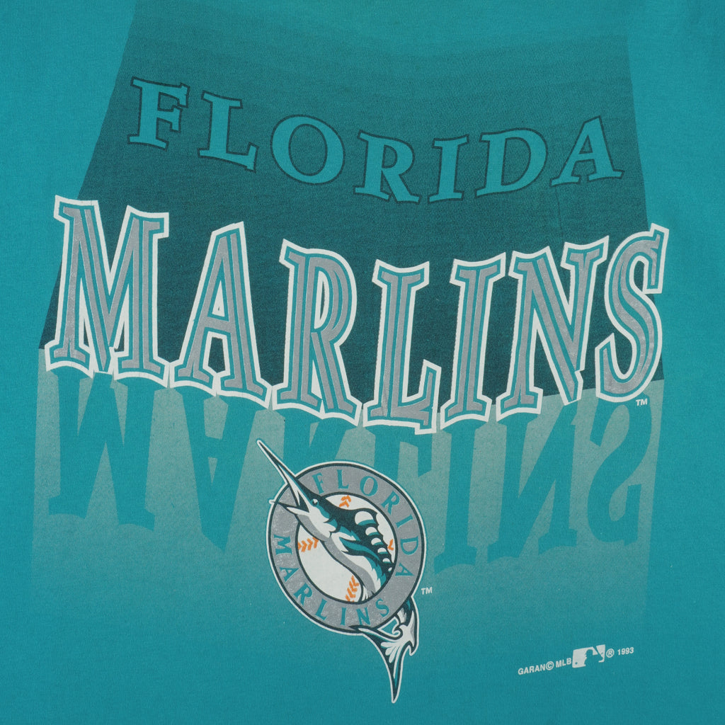 MLB (Team Rated) - Florida Marlins Single Stitch T-Shirt 1993 X-Large