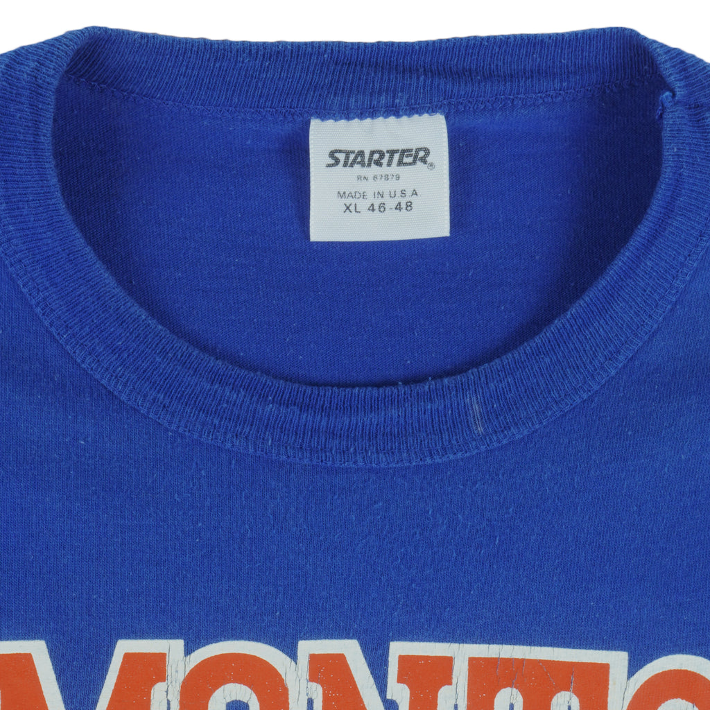 Starter - Edmonton Oilers Big Logo T-Shirt 1990s X-Large