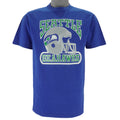 NFL (Logo 7) - Seattle Seahawks T-Shirt 1980s Large Vintage retro football