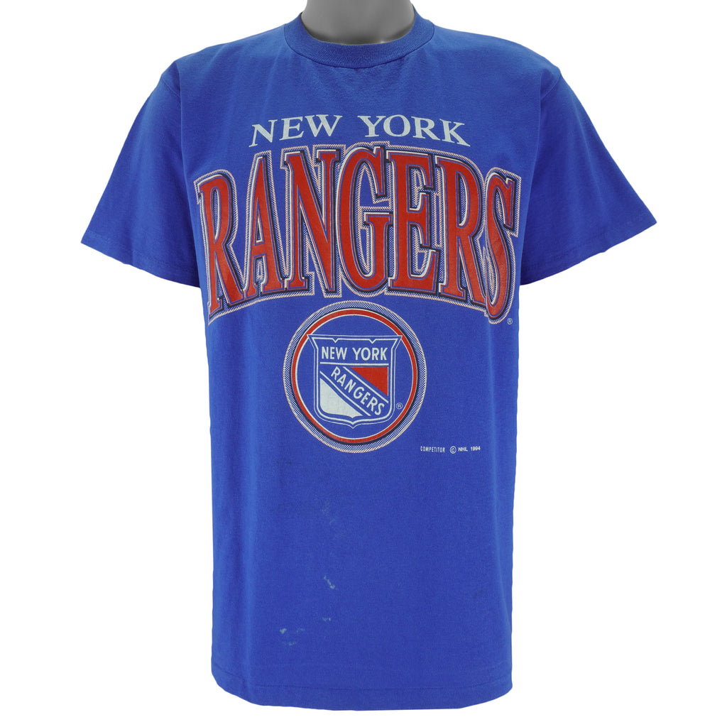 NHL (Competitor) - New York Rangers T-Shirt 1994 Large vintage retro hockey