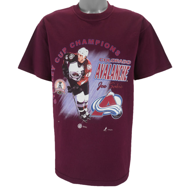 NHL (M&O Knits) Colorado Avalanche Joe Sakic MVP T-Shirt 2001 Large