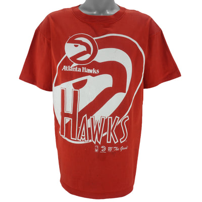 NBA (The Game) - Atlanta Hawks Spell-Out T-Shirt 1990s Large