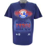 MLB (Woody Sports) - Montreal Expos T-Shirt 1994 Large vintage retro baseball