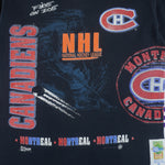 NHL (Salem) - Montreal Canadiens Fire On Ice T-Shirt 1990s Large vintage retro hockey
