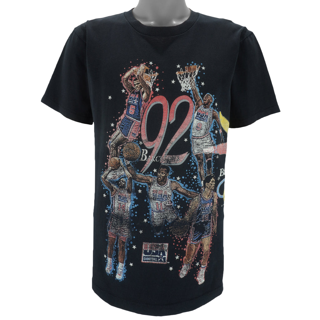 Vintage (Salem) - USA Basketball Dream Team Players T-Shirt 1992 Large Vintage retro basketball