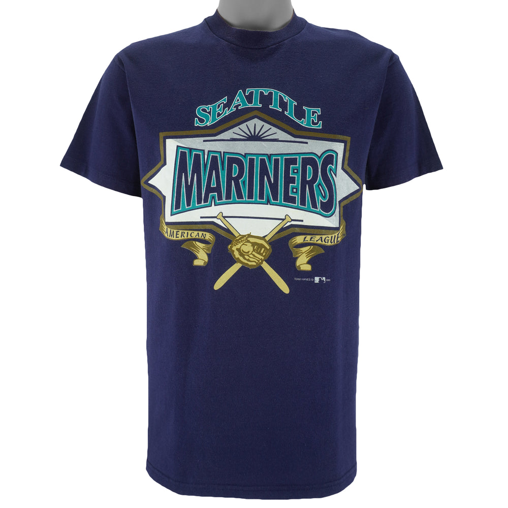 MLB (Team Hanes) - Seattle Mariners Baseball T-Shirt 1995 Medium vintage retro baseball