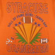NCAA - Syracuse Orangemen Hall Of Fame Bowl T-Shirt 1989 Large vintage retro football college