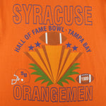 NCAA - Syracuse Orangemen Hall Of Fame Bowl T-Shirt 1989 Large vintage retro football college