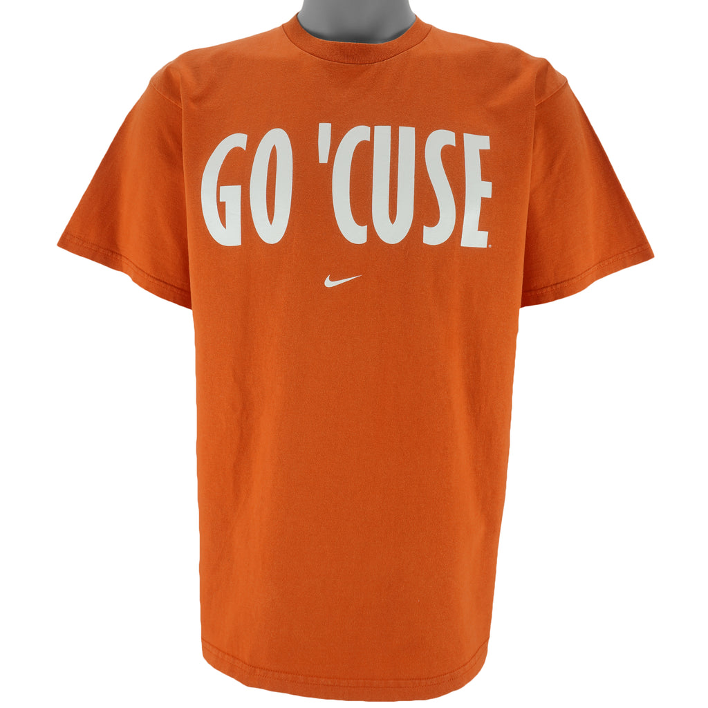 Nike (NCAA) - Syracuse Orangemen Go Cuse Basketball T-Shirt 1990s Medium