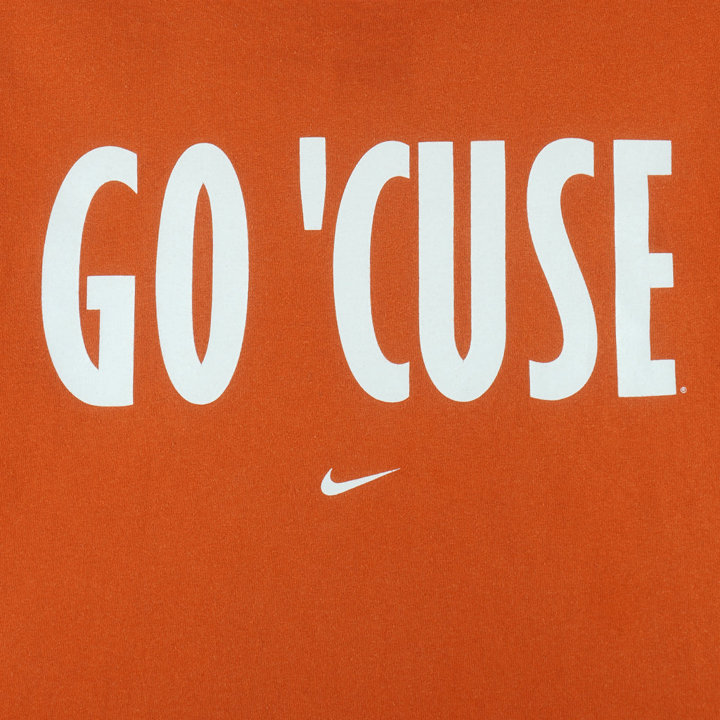 Nike (NCAA) - Syracuse Orangemen Go Cuse Basketball T-Shirt 1990s Medium