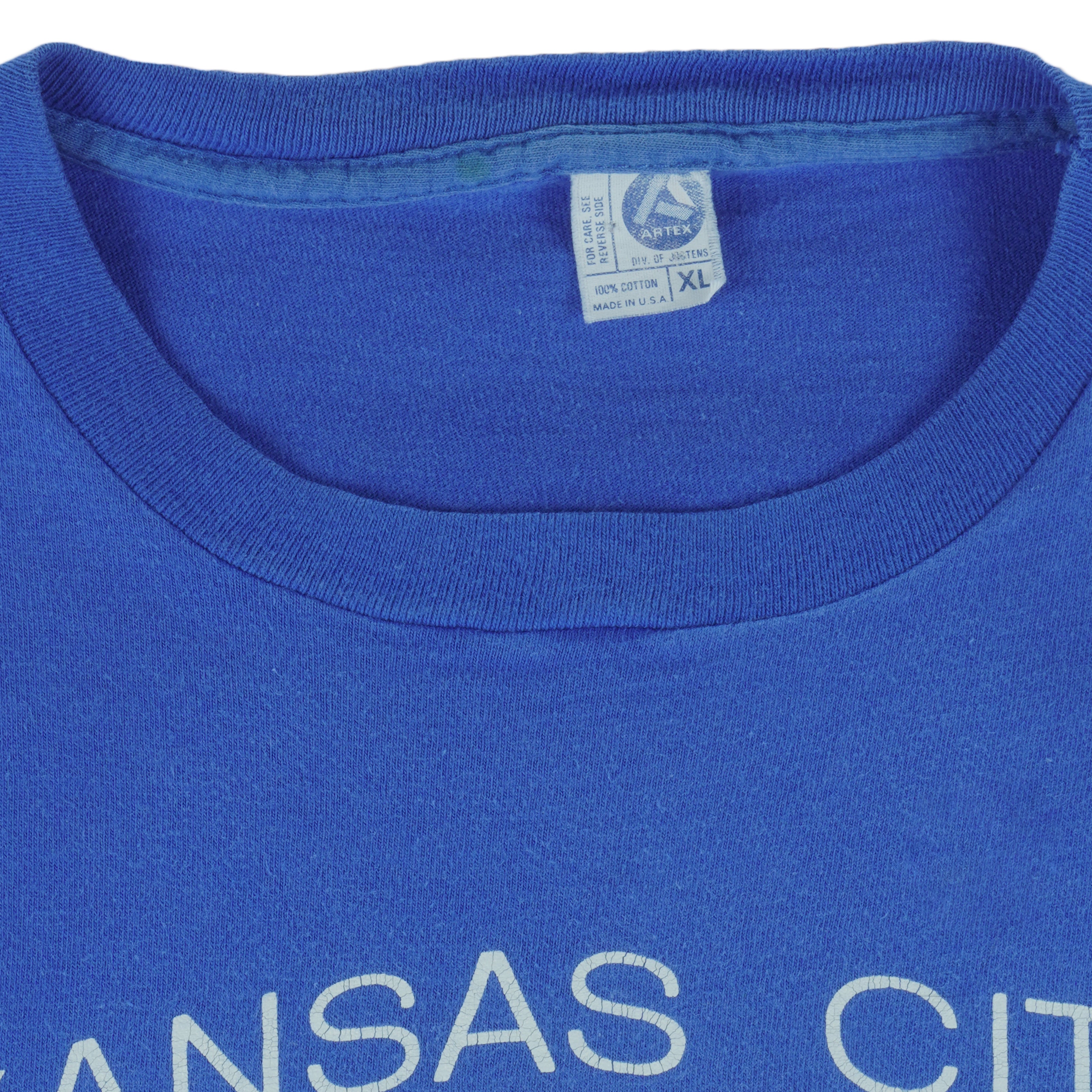 MLB (Artex) - Kansas City Royals Single Stitch T-Shirt 1988 Large